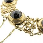 Image 3 of Antique gold boat bracelet with garnet