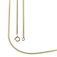 Gold gourmet link chain | 72.5 cm
