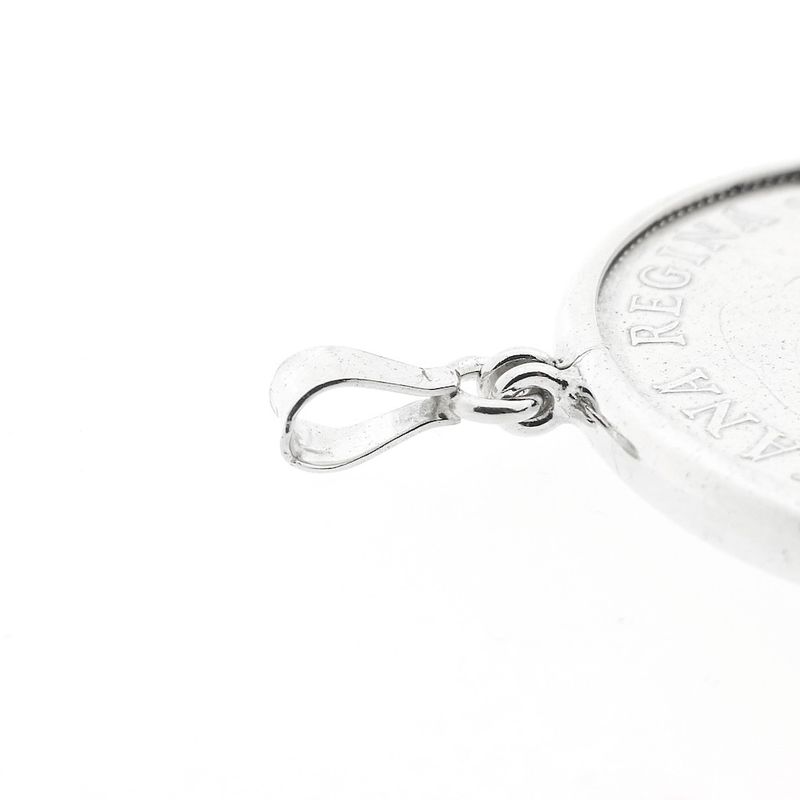 Image 5 of Silver 10 guilder coin pendant Juliana 1973