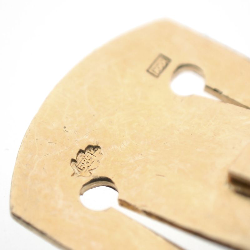 Image 10 of Antique garnet bracelet with gold decorative clasp