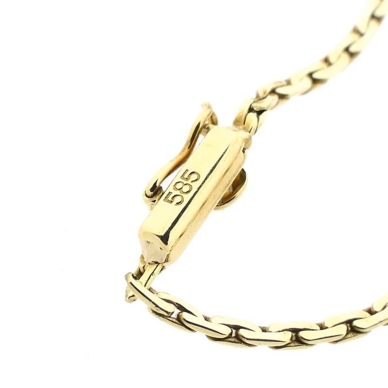 Image 6 of Gold Cardano Necklace with Diamond