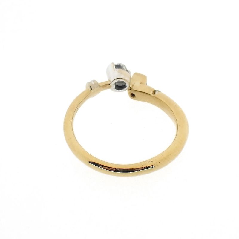 Image 9 of 18K Gold Ring with Ruby and Diamond | 0.07 ct.