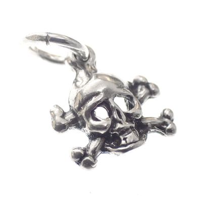 Image 2 of Silver charm; Skull
