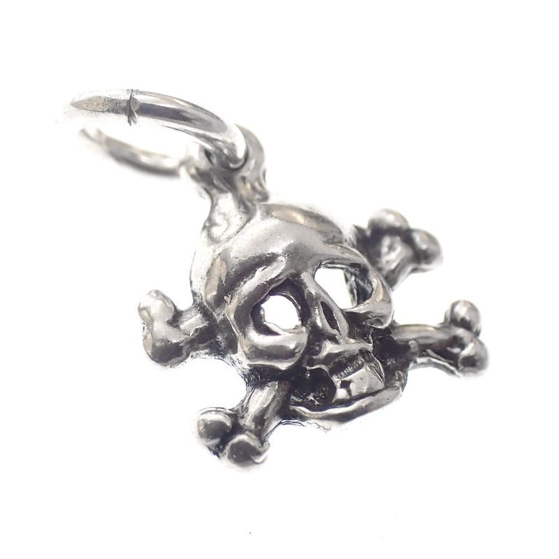 Image 2 of Silver charm; Skull