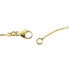 Image 6 of Two-tone gold cobra link necklace with fixed pendant