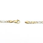 Image 4 of Two-tone gold Figaro link chain