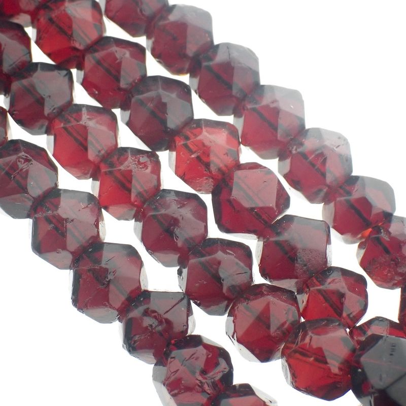 Image 3 of Glass bead bracelet with gold clasp; Antique | Ø 55mm