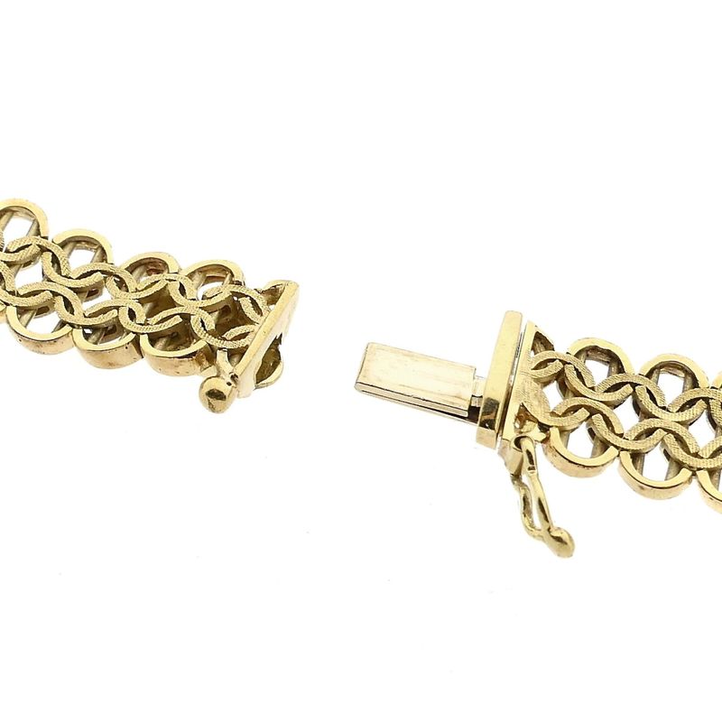 Image 6 of Gold Fantasy Link Necklace; 14 Karat; 43.5 cm