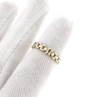 Bicolor Gold Link Ring