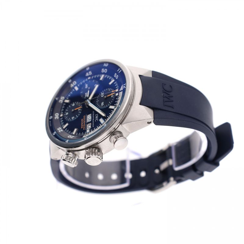 Afbeelding 6 van IWC Aquatimer Chronograph 'Tribute to Calypso Cousteau Divers' IW3782; Limited Edition Heren Horloge