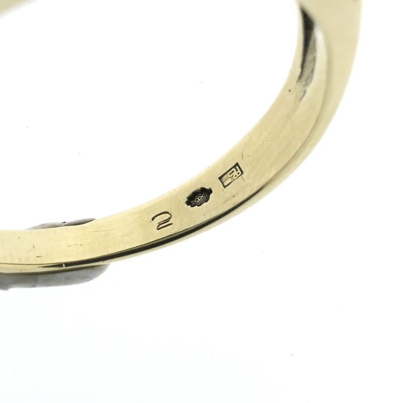 Image 4 of Two-tone gold ring | Diamond 0.02 ct.