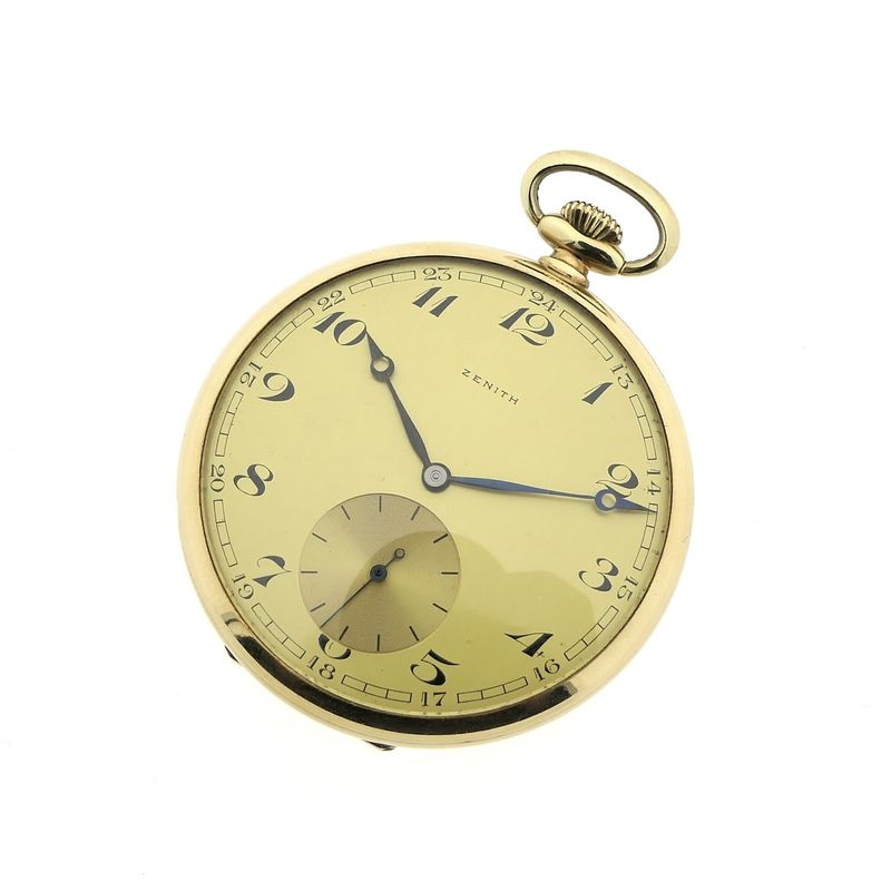 Image 6 of Zenith Antique 14k gold pocket watch; N.V. Hoek's Oxygen Factories