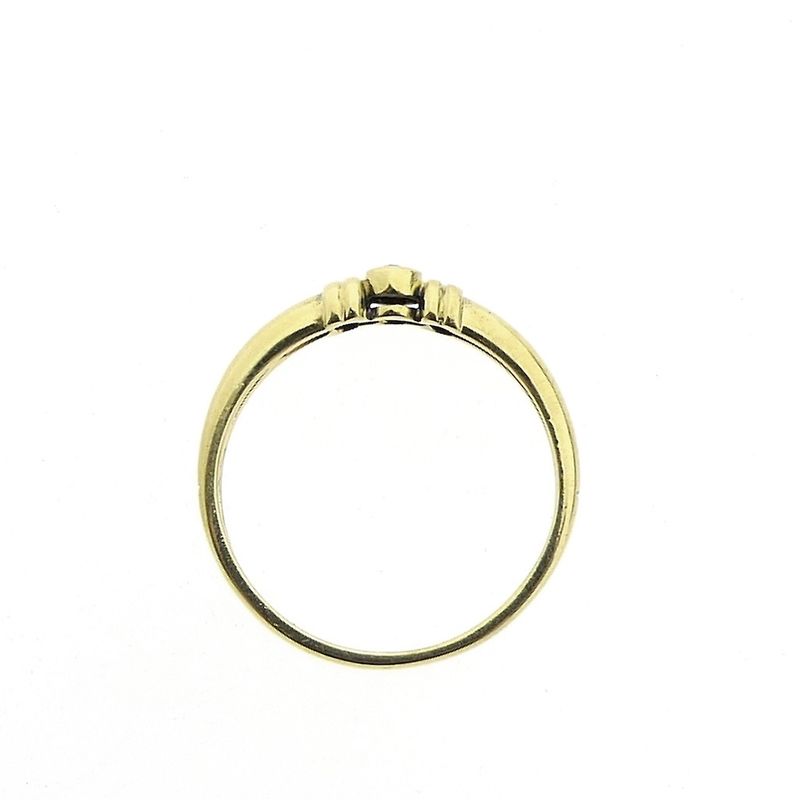 Image 3 of Gold solitaire ring with diamond | 0.01 ct.