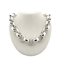 Silver robust jasseron necklace | 47 cm