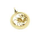 Image 7 of Gold zodiac sign pendant; Cancer