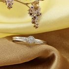 Image 2 of White gold ring with diamonds | 0.11 ct.