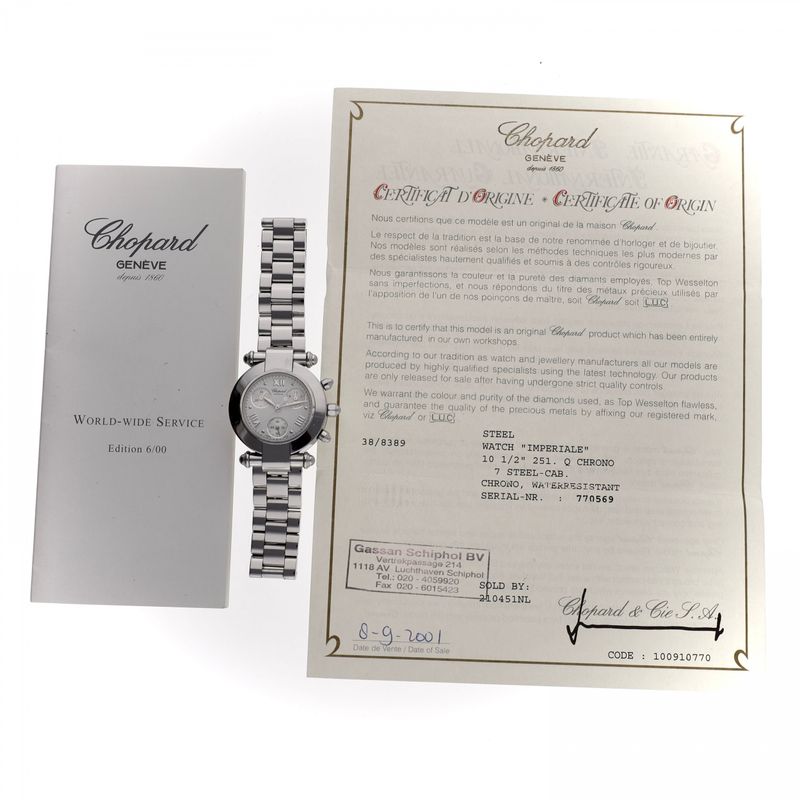 Image 11 of Chopard Imperiale Chronograph 38/8389 Ladies Watch
