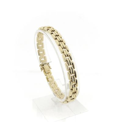 Image 1 of Gold Bismarck link bracelet