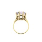 Image 6 of 9 carat solitaire ring with light pink zirconia