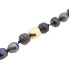 Image 7 of Gold pearl necklace; Tahitian pearls | 43 cm