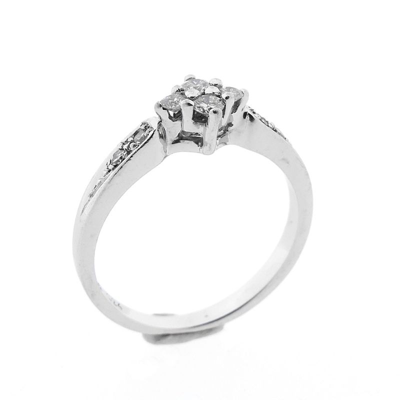 Image 1 of White gold ring with diamonds | 0.24 ct.