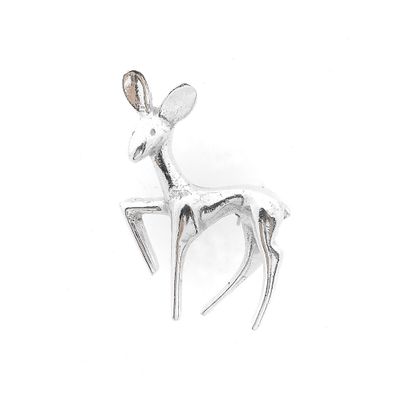 Image 1 of Silver brooch of a hind (female deer)