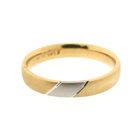 Image 5 of Matted two-tone gold ring