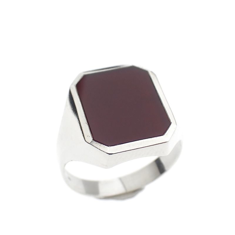 Image 1 of Signet ring set with carnelian