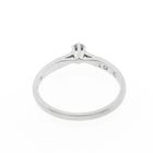 Image 6 of White gold solitaire ring with diamond | 0.10 ct.