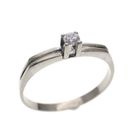Image 1 of White gold solitaire ring with zirconia