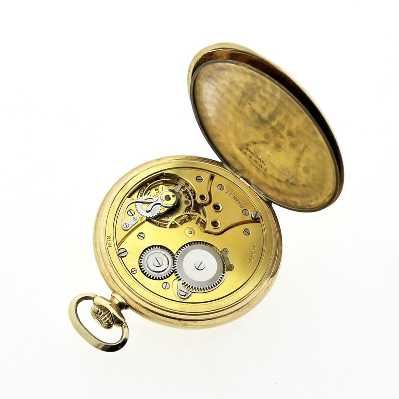Image 15 of Zenith Antique 14k gold pocket watch; N.V. Hoek's Oxygen Factories