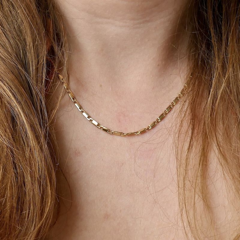 Image 9 of 19.2 carat gold fantasy link chain