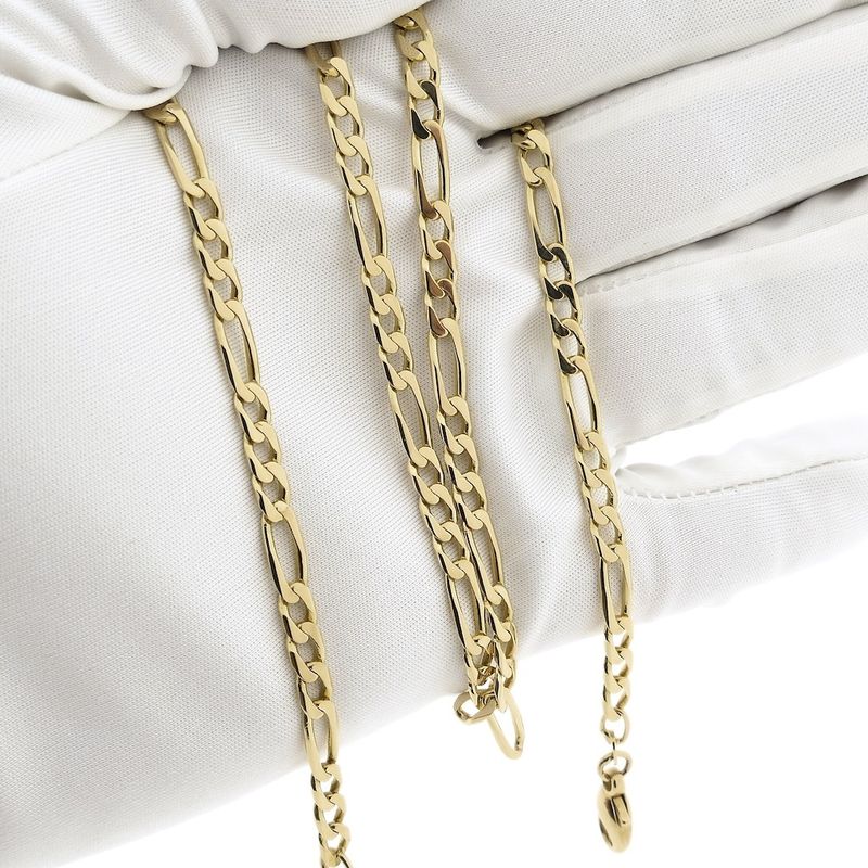 Image 10 of Golden Figaro link chain