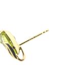 Image 8 of Gold stud earrings with peridot