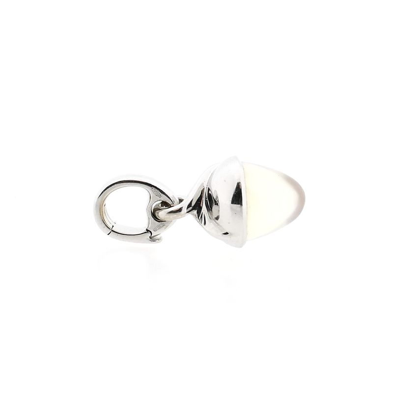 Afbeelding 4 van Witgouden hanger met maansteen