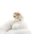 Image 7 of Gold Statement Ring with Opal