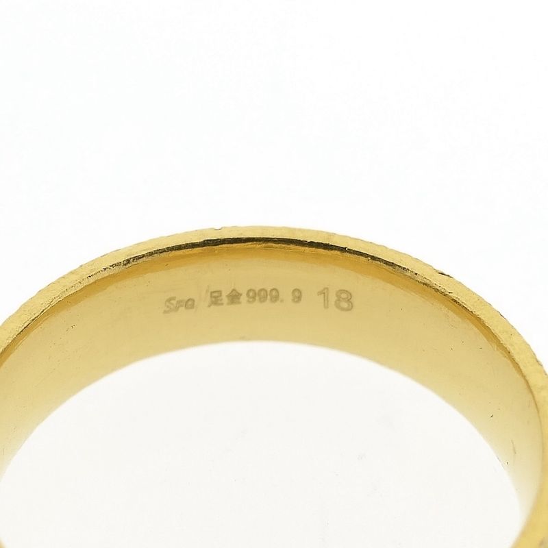 Image 4 of 24 carat gold Byzantine band ring