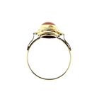 Image 5 of Vintage Gold Ring with Blood Coral