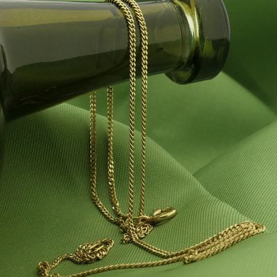 Image 2 of Gold gourmet link chain | 50.5 cm
