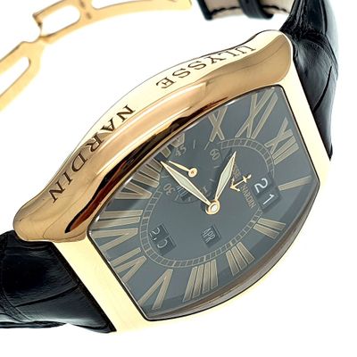 Image 1 of Ulysse Nardin Ludovico; 18k rose gold men's watch with perpetual calendar