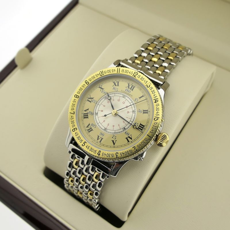 Image 8 of Longines Hour Angle Lindbergh; Automatisch heren horloge