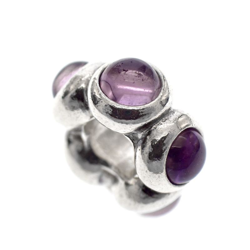 Image 1 of Pandora spacer; Silver; Amethyst