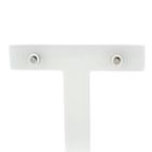 Image 2 of 18 carat white gold solitaire stud earrings with 0.07 ct. diamonds.