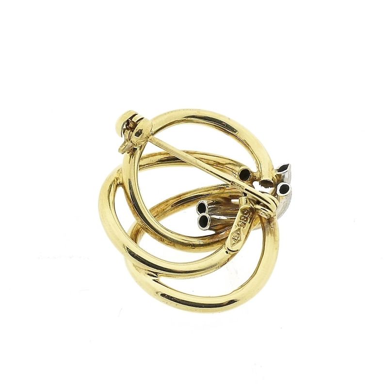 Image 3 of Vintage two-tone gold brooch