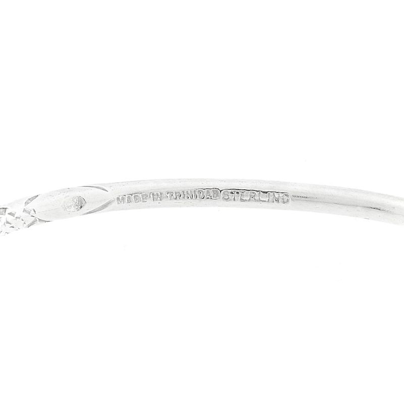 Image 9 of Silver clamp bracelet from Trinidad | Ø 69 mm