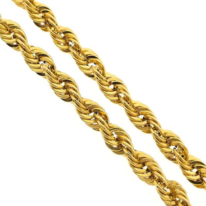 Image 5 of Gold twisted link chain