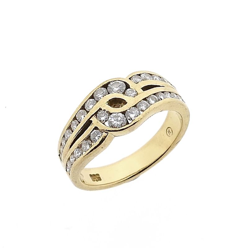 Image 1 of Gold Ring with Diamond; 14 Karat; 0.50 ct; Size 16.25