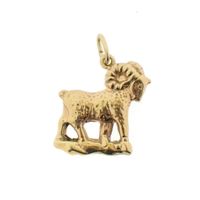 Gold pendant of a ram