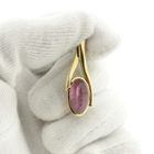 Image 8 of 18 carat gold pendant with pink tourmaline
