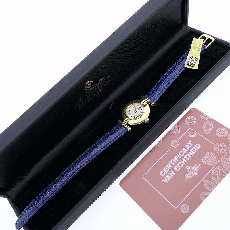 Image 12 of Cartier Colisee Vermeil; Ladies watch